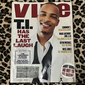 2007 Vibe Magazine T.I. Rap Hip Hop Music 2000s Vintage Y2K Pop Culture